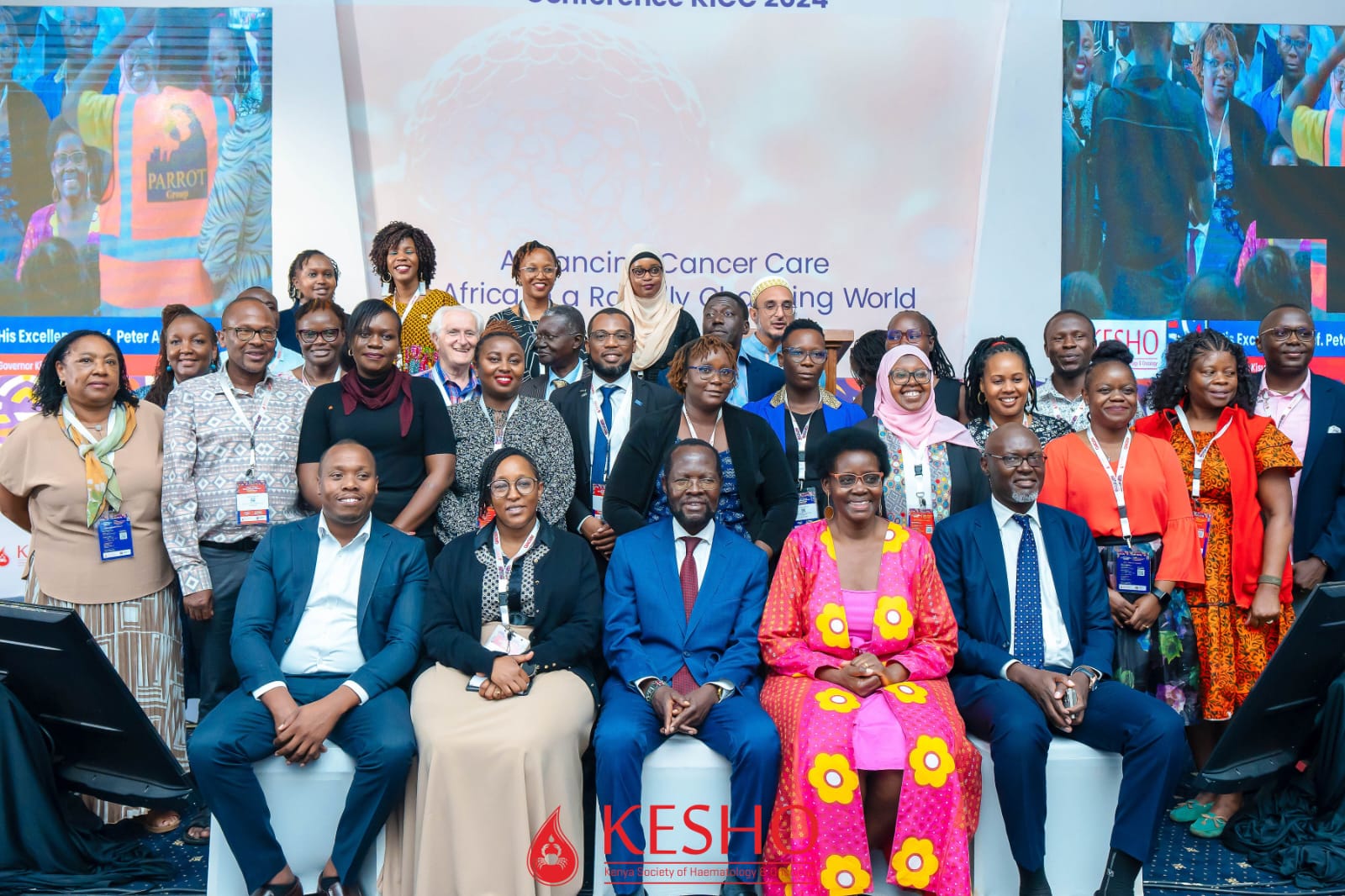 With Kisumu health team during dashboard launch